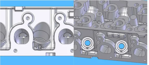 Figura 4.1 – Sede da Vela de Ignição ao lado do Coletor de Descarga do motor FIAT  POWERTRAIN 1.8 