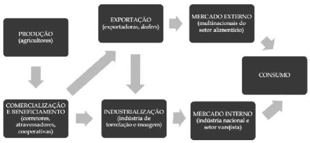 Figura 4- Cadeia de comercialização de café 