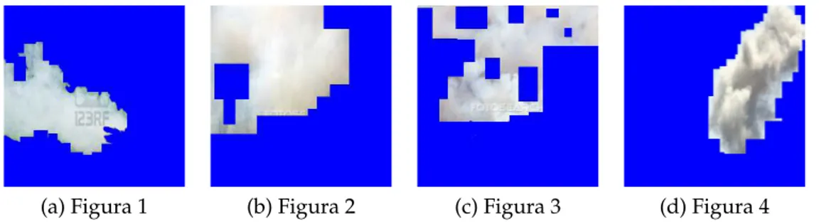 Figura 4.6: Exemplo de Imagens segmentadas manualmente, para treinamento do classifi- classifi-cador.