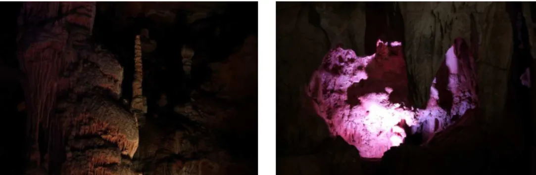 Figure 1.3. Images from the inside of a cave, we can see that most of the image is lost due to illumination issues.