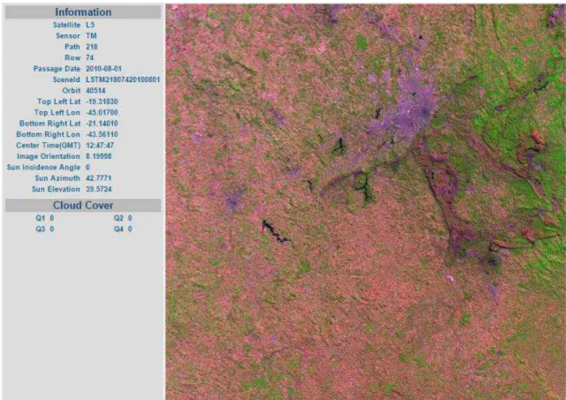 FIGURA 9: Cena LANDSAT 5 utilizada no trabalho 