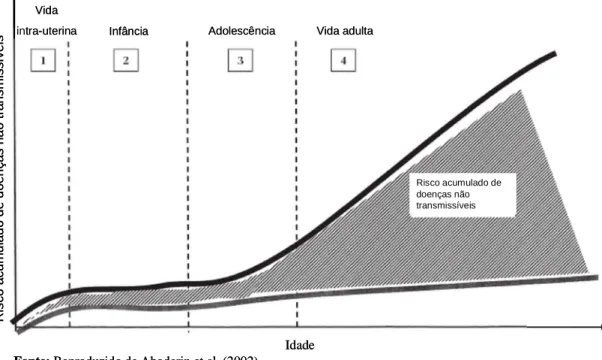 FIGURA 3 – A abordagem do ciclo de vida para prevenção de doenças não  transmissíveis 