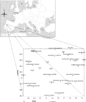 Fig. 1. Study area and stations in analysis 