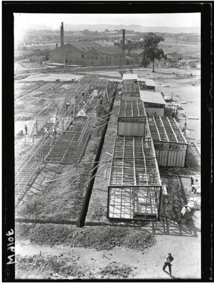 FIG. 2  «Aspecto da Construção das Casas  Económicas da [Quinta da] Calçada, em  Telheiras», Lisboa, 17 de agosto de 1938 (CML,  1938 -1939)