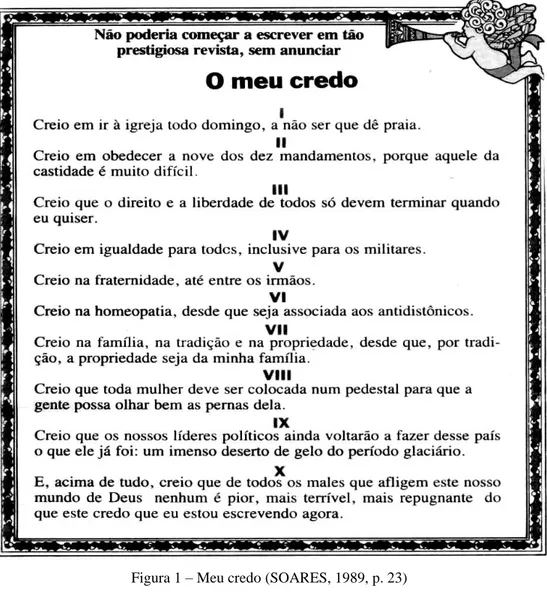 Figura 1  – Meu credo (SOARES, 1989, p. 23) 