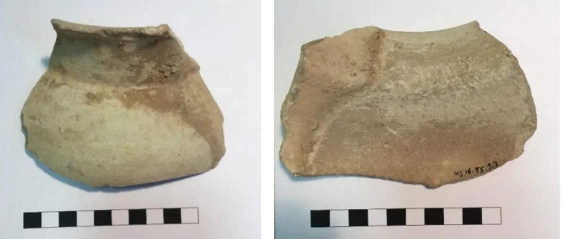 Fig.  17  Photos  of  the  Sample  KJ.16.TC5.1/3  from  both  sides  (outer,  to  the  left,  inner  to  the  right)