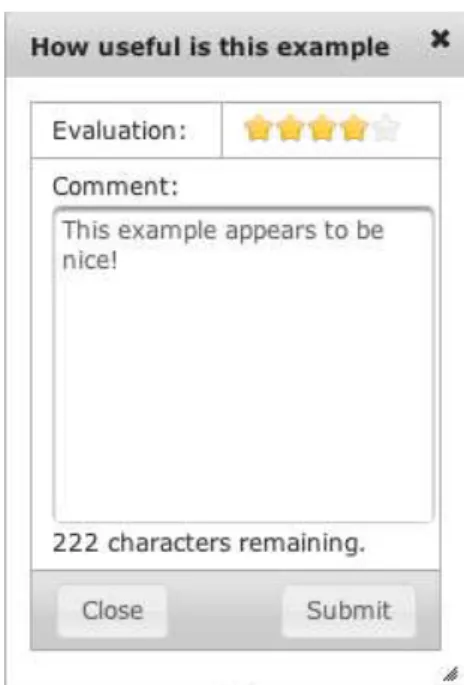 Figure 3.4: An example of user feedback