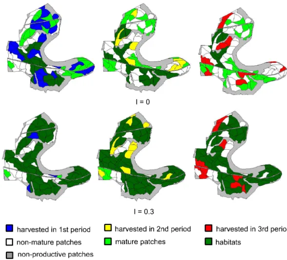 Figure 3: Map representation of the solution obtained for Five Points 3 with DFS and ub 1 .