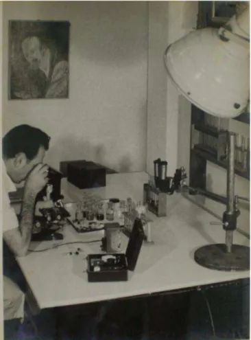 Figura 28-  Aspecto parcial do Laboratório da DPHAN, ano de 1956 