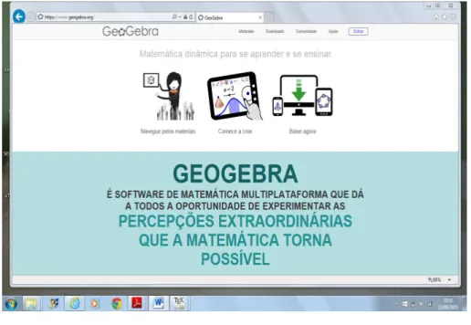 Figura 1.4: Geogebra Fonte: https://www.geogebra.org 2015
