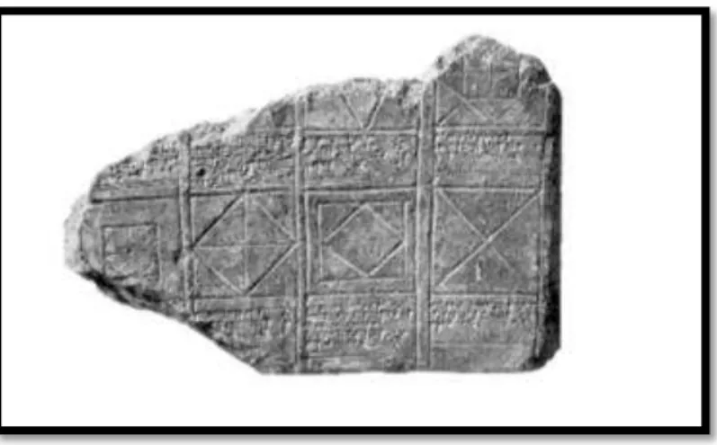 Figura 3  – Tablete de escrita cuneiforme dos babilônios. 