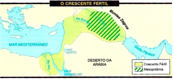 Figura 22 – Mapa da Mesopotâmia.