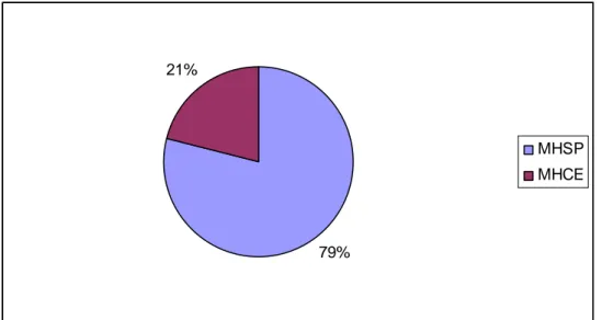 Figura 5 – Gráfico de distribuição das linhas de pesquisas do PPGCMH 