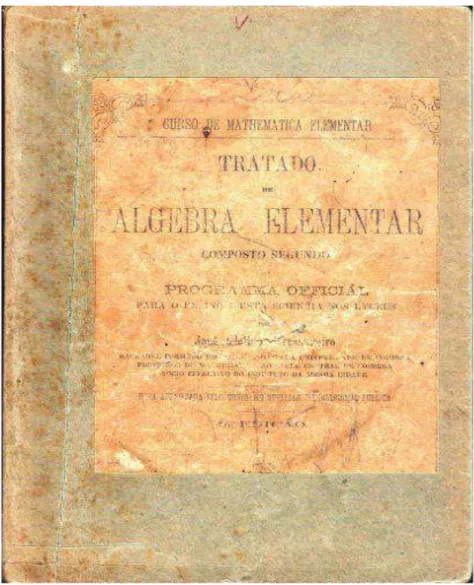 Figura 4  – Capa do livro de Tratado de Álgebra Elementar.    Fonte: Livro: Tratado de Álgebra Elementar 