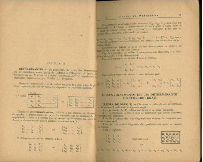 Figura 10  – Capítulo 11 do livro de Gumercindo Lima   Fonte: Livro: Pontos de Matemática, 1938                                