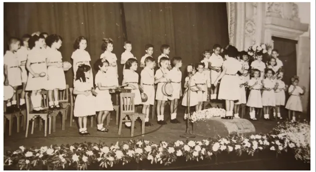 FIG. 5: Crianças das turmas anexas. Festa da Primavera – 1952..