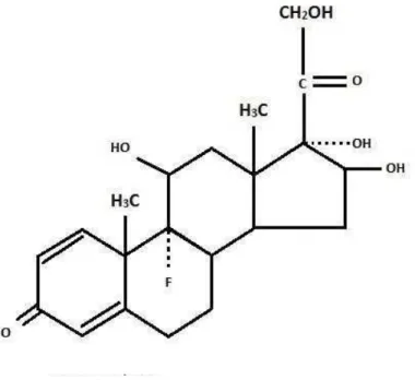 FIGURA 1 - Estrutura química da triancinolona 