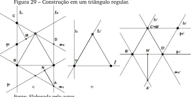 Figura 29 – Construção em um triângulo regular.