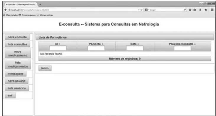 Figure 3. Print screen from the E-Consult Platform.