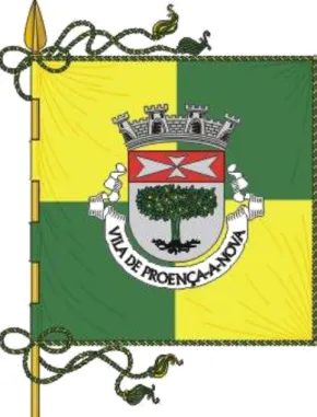 Figura 1- Bandeira da Vila de Proença-a-Nova. Fonte:  www.cm-proencanova.pt   