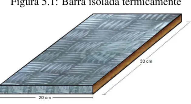 Figura 5.1: Barra isolada termicamente