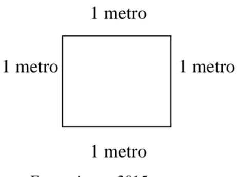 Figura 11  – Quadrado de 1 metro de lado 