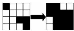 Fig. 3.  An example of the effect of the erosion filter. 