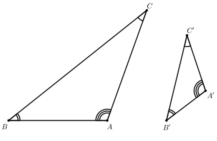 Figura 2.1: Semelhança de Triângulos