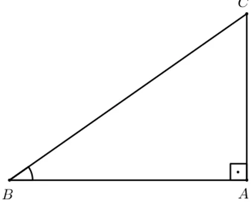 Figura 2.7: Definição das Principais Razões Trigonométricas