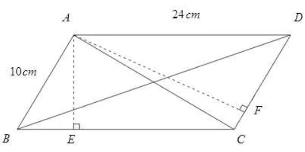 Figura 1.12: Paralelogramo ABCD. 