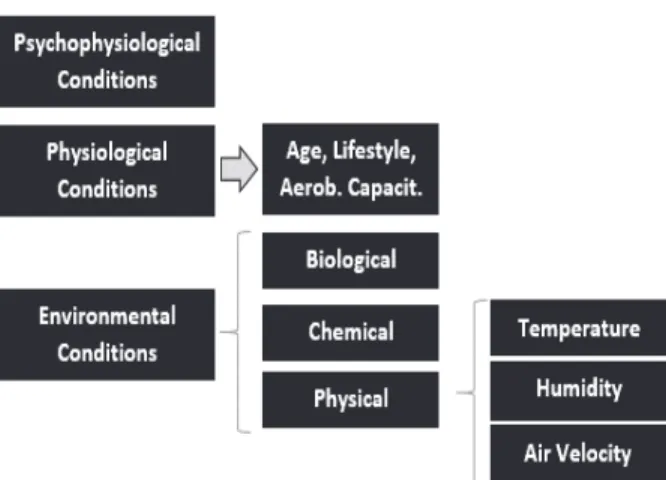 Figure 1. Influence of different conditions in human ability. 
