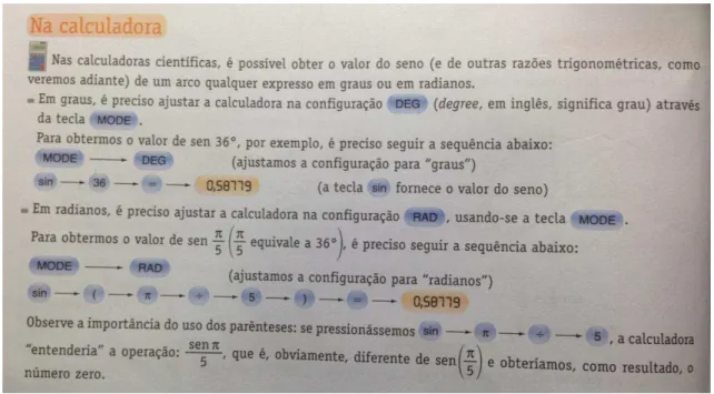 Figura 9 - Recorte da página 24 _ Na calculadora 