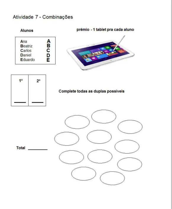 figura 11  – folha de construções de combinações 