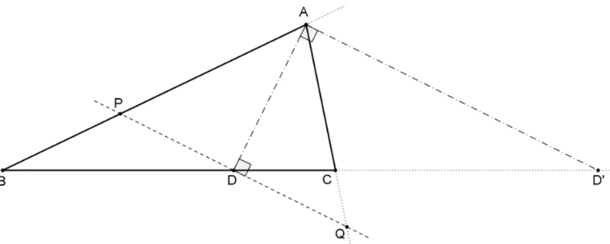 Figura 19 – Recíproca do teorema das bissetrizes