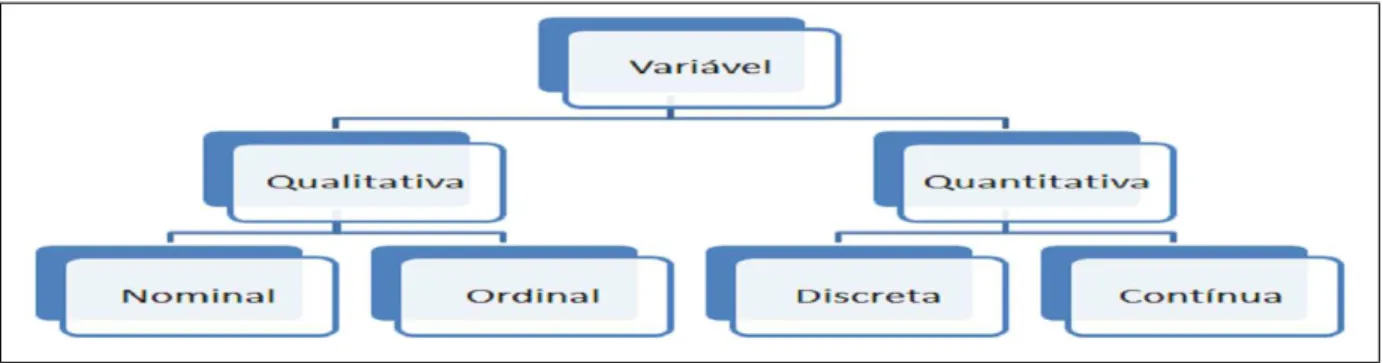 Figura 2: Classificac¸˜ao de Vari´aveis Fonte: Autoria Pr´opria
