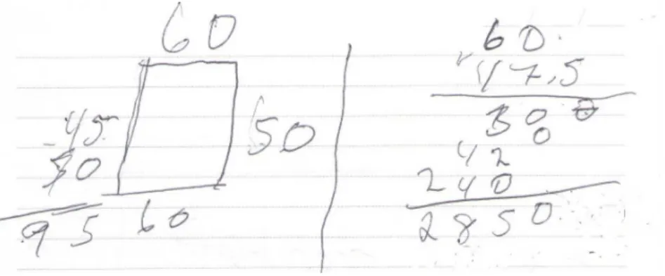 Figura 3: C´alculo de ´area de terreno quadrangular – Comprimento em brac¸a e ´area em brac¸a ao quadrado