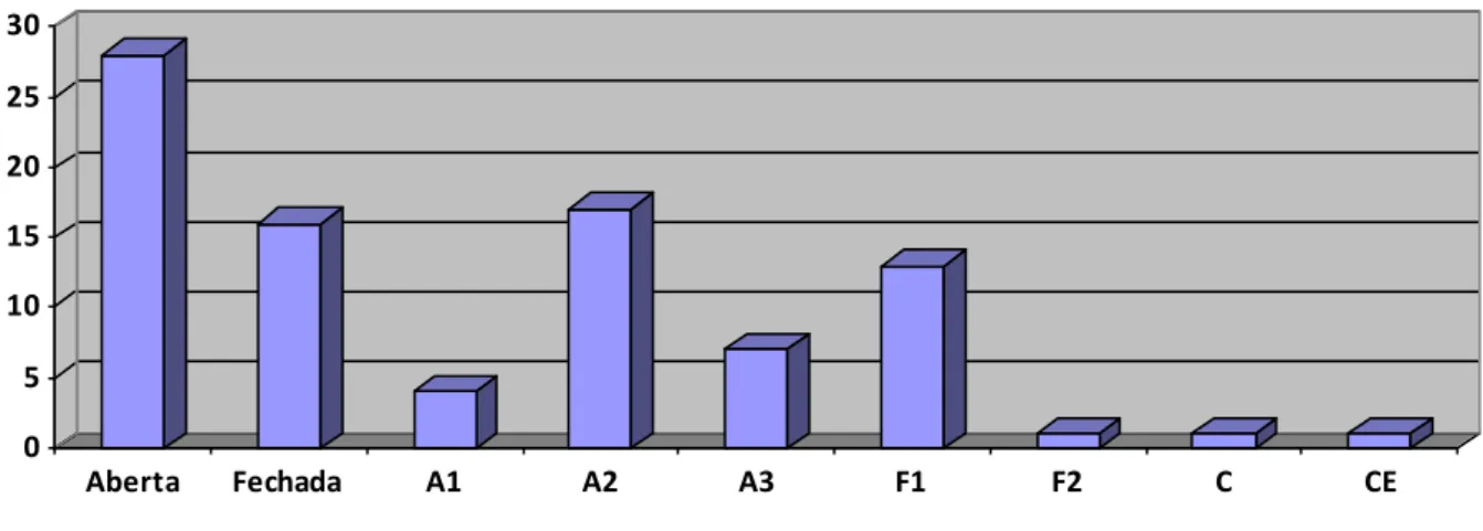 Gráfico 9 - Formas dos fragmentos cerâmicos lisos analisados 