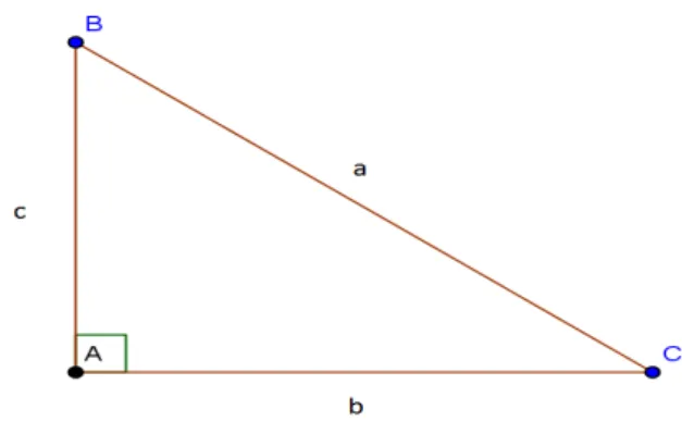 Figura 1  – Triângulo retângulo 