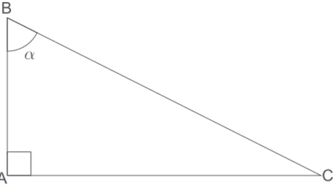 Figura 1 – Seno do ˆangulo agudo α.