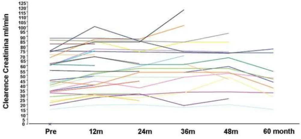 Figure 4 – Patients with improved creatinine clearance (n = 30).