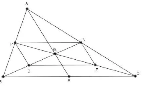 Figura 6: baricentro do triângulo ABC