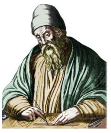 Figura 1 – Representação artística de Euclides. 