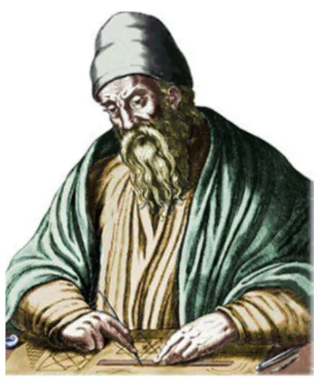 Figura 1 – Representação artística de Euclides. 