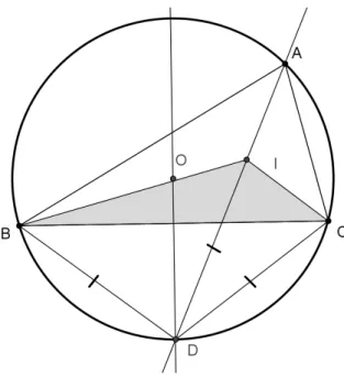 Figura 2.8: D ponto m´edio de BC