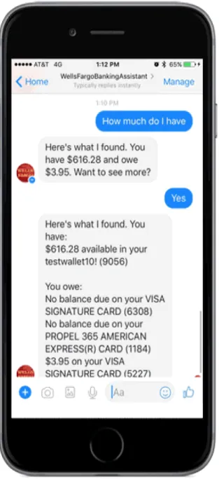 Figura 2.5: WellsFargoBankingAssistant.