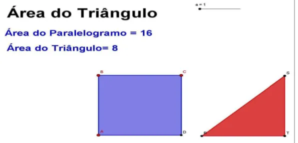Figura 2. Layout do arquivo de área do triângulo