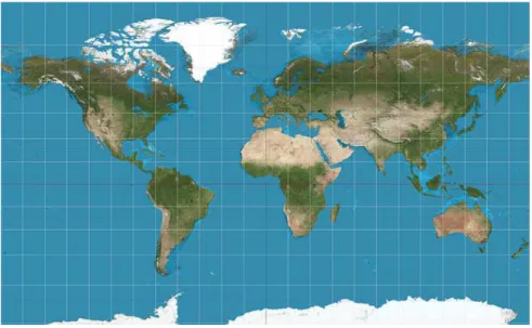 Figura 3.5: Latitudes e Longitudes