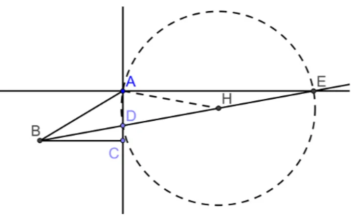 Figura 2.2: Trissec¸c˜ao do ˆangulo - Nˆeusis.