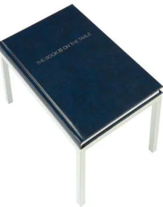 Figura 3 - The book is on the table, objeto de Guto Lacaz, de 2004.