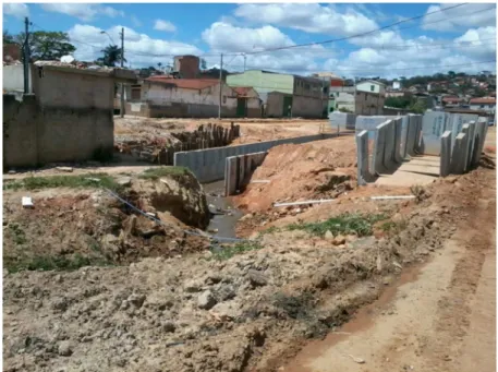 Figura 6: Canalização do Córrego João Gomes, Subafluente do Ribeirão Pampulha. 